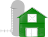 Green Barn Clip Art