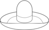 Sombrero Outline Clip Art