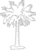 Palmetto Tree Clear Clip Art