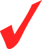 Red Check Mark Clip Art