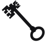 Single Key Clip Art