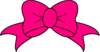 Hot Pink Bow Clip Art