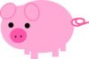 Pink Pig Clip Art