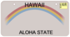 Hawaii License Plate Clip Art