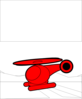 Red Helicopter Clip Art