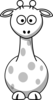 White Giraffe Clip Art
