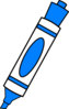 Blue Color Marker Clip Art