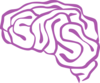 Purple Brain Clip Art