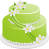 Green Birthday Cake Clip Art