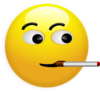 Smoking Smiley Clip Art