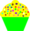 Cupcake Yelllow Clip Art