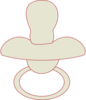 Pacifier Outline Clip Art