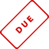 Due Stamp Clip Art