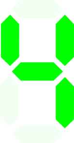 Green Four Clip Art