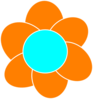 Orange Flower Clip Art