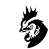 Chicken Profile Black Silhouette Clip Art