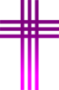 Purple Cross Clip Art