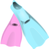 Swiming Fins Clip Art