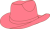 Pink Cowgirl Hat Clip Art