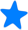 Blue Star Clip Art