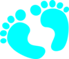 Aqua Feet Clip Art