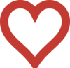 Heart Outline  Clip Art