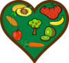 Fruit Heart Clip Art