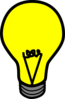 Yellow Light Bulb Clip Art