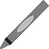 Gray Crayon Clip Art