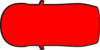 Red Car Outline - Top View  Clip Art