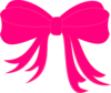 Hot Pink Bow Clip Art