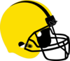 Football Helmet Gold Clip Art