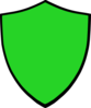 Shield-green Clip Art