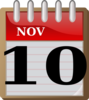 6 November Clip Art