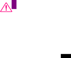 Mauve Warning Sign Clip Art