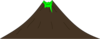 Green Volcanoe Clip Art