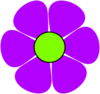 Flower Power Purple Clip Art