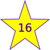 Number 16 Chart Clip Art