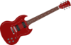 Red Gibson Sg Clip Art