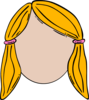 Lady Face Clip Art