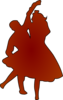 Gradient Dancers Clip Art