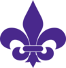 Mkm Purple Fleur De Lis Clip Art