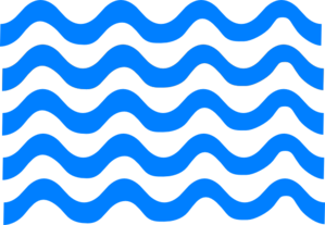 Blue Wave Lines Clip Art