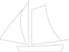 Sailing Boat White Clip Art