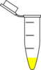 Open Eppendorf With Yellow Clip Art