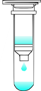 Spin Column Closed With Solution2-1 Clip Art