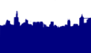 Dark Blue Skyline Clip Art