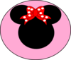 Pink Mouse Bow Clip Art