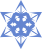 Blue Snowflake Clip Art