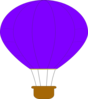 Purple Hot Air Balloon Clip Art